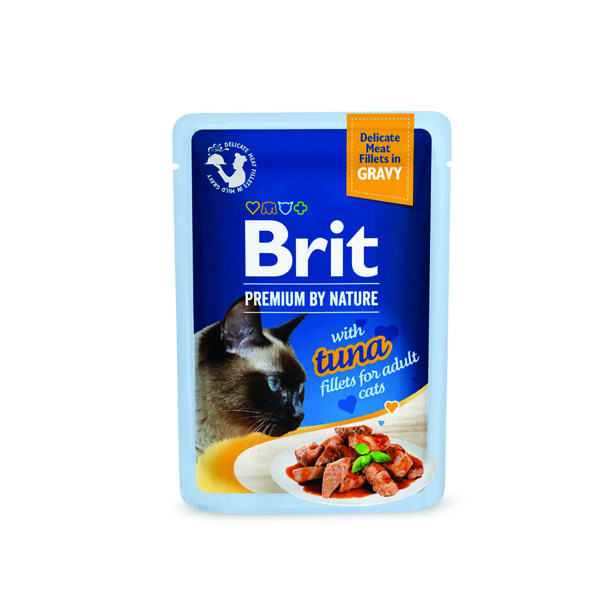 برت تونة brit premium in gravy tuna 85g - Image 1